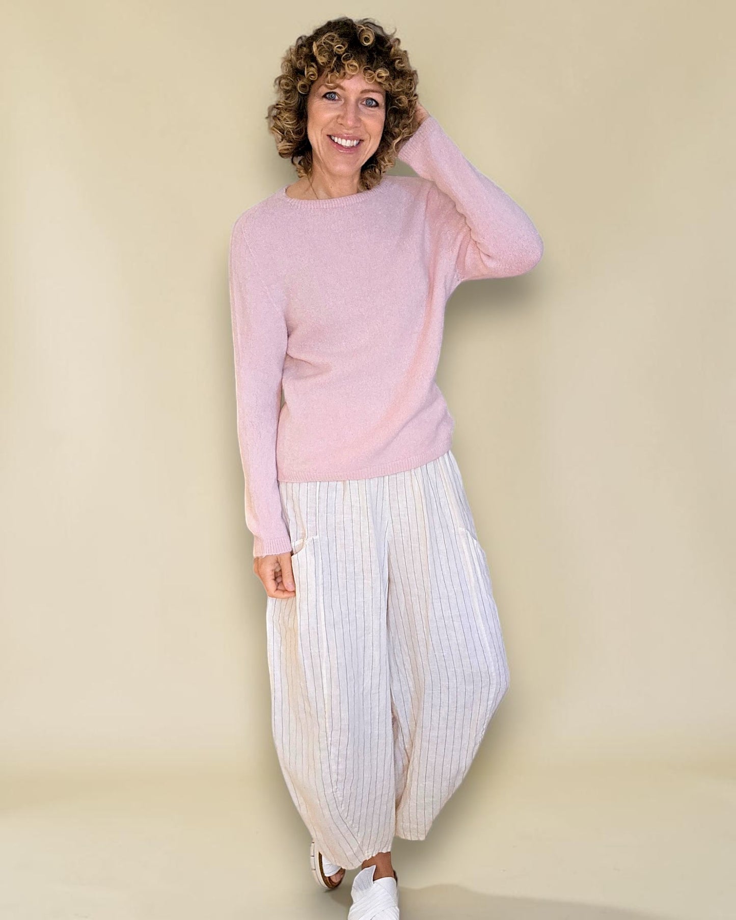 Marle B.Pink Best Basics Baby Alpaca Blend Sweater
