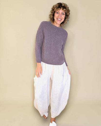 Drk Mocha Best Basics Baby Alpaca Blend Sweater