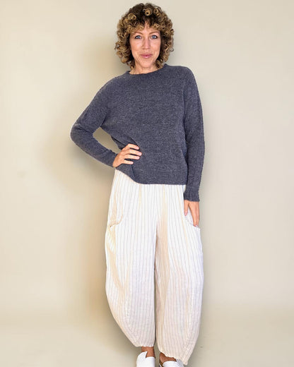 Drk Grey Best Basics Baby Alpaca Blend Sweater