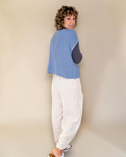 Petrol Pure Cotton Knit Vest