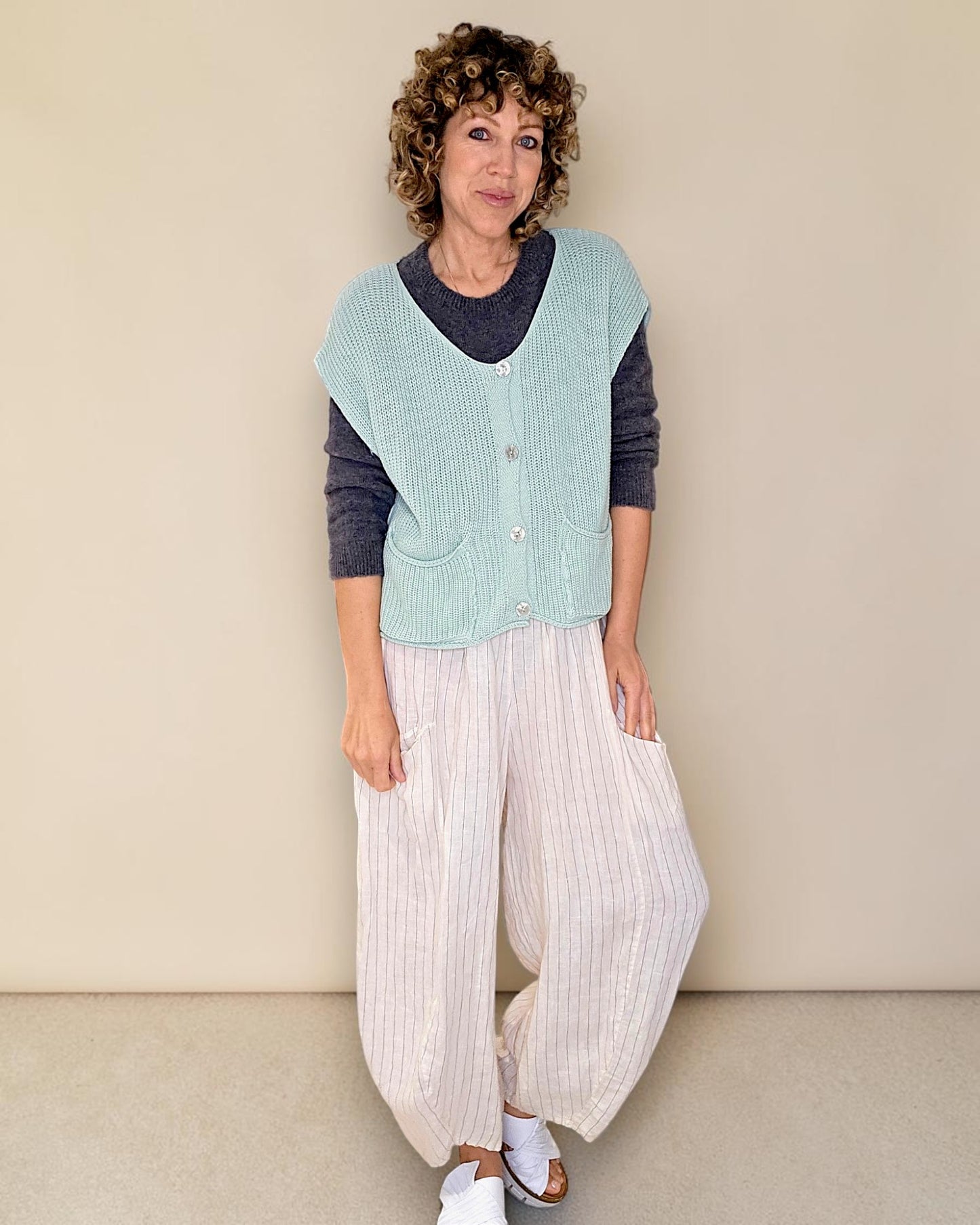 Mint Pure Cotton Knit Vest