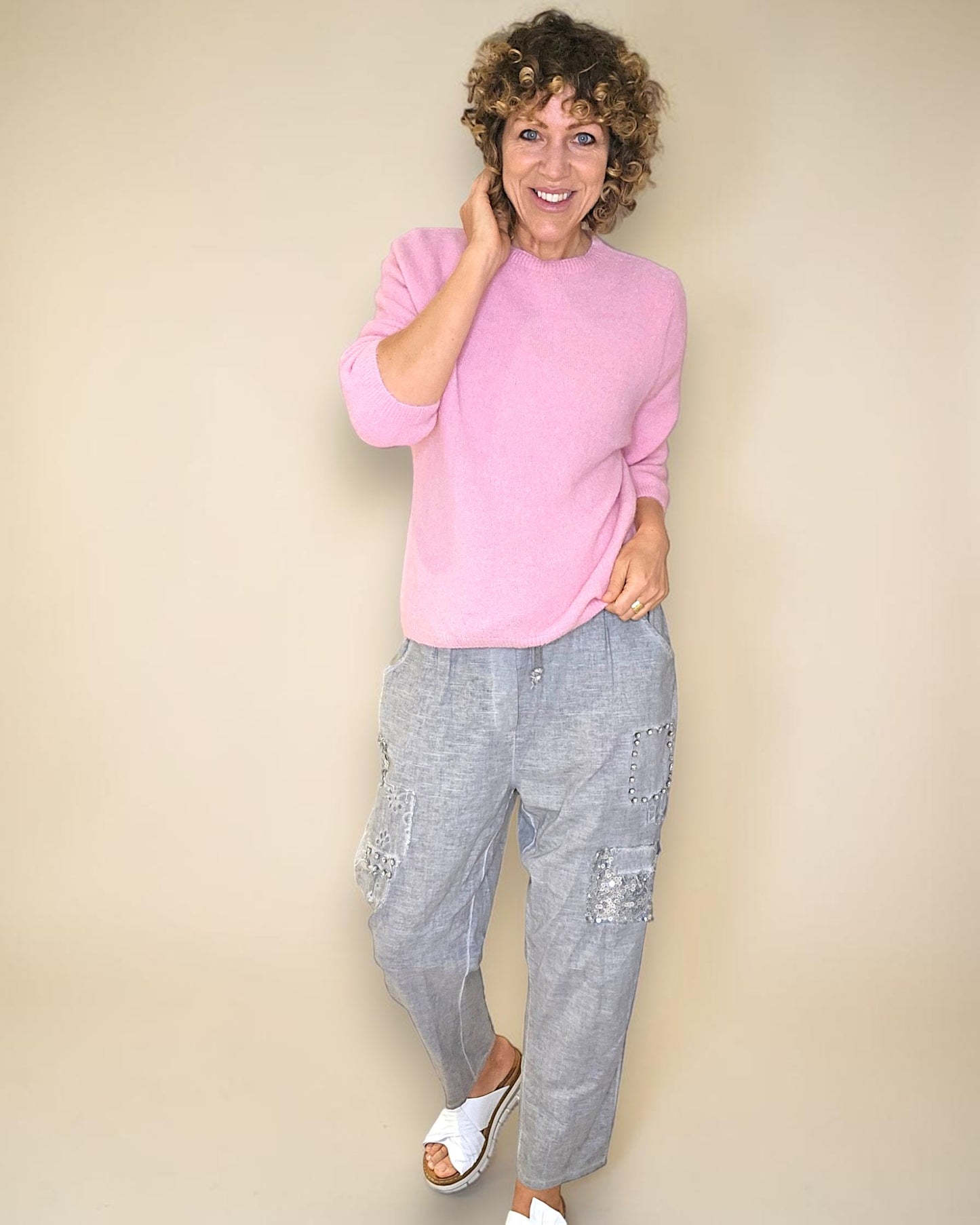 Bubbelgum Babydoll Sweater Acrylic/Wool Blend