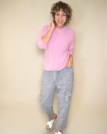 Bubbelgum Babydoll Sweater Acrylic/Wool Blend