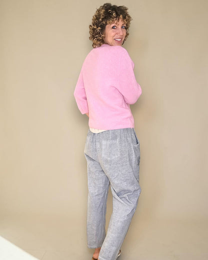 Bubbelgum Babydoll Sweater Acrylic/Wool Blend