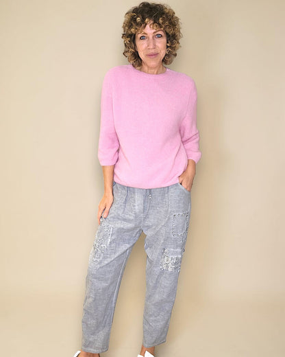 Bubbelgum Babydoll Sweater Acrylic/Wool Blend