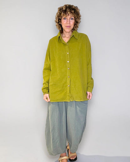 Olive Corduroy Shirt