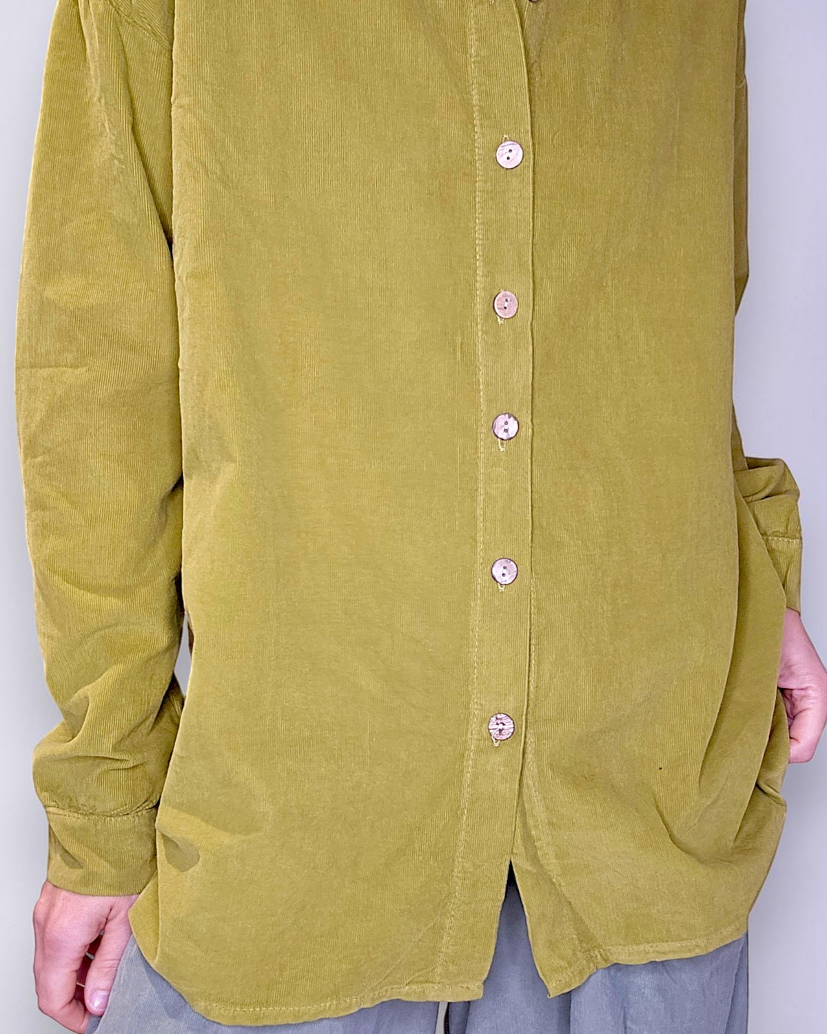 Olive Corduroy Shirt