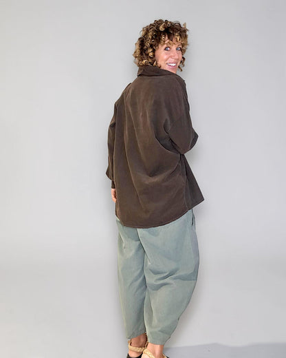 Coffee Corduroy Shirt