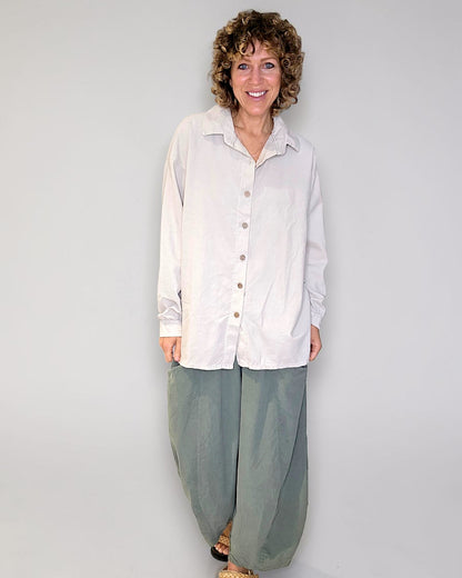 Beige Corduroy Shirt