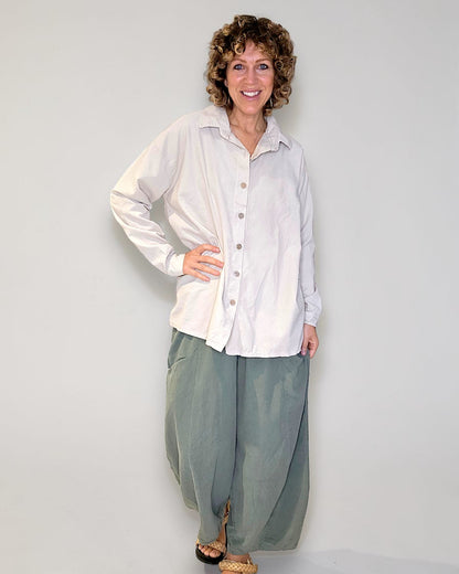 Beige Corduroy Shirt