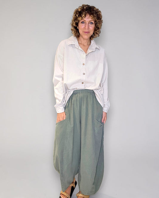 Beige Corduroy Shirt