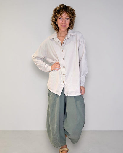 Beige Corduroy Shirt