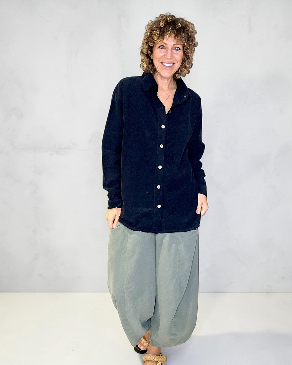 Black Corduroy Shirt