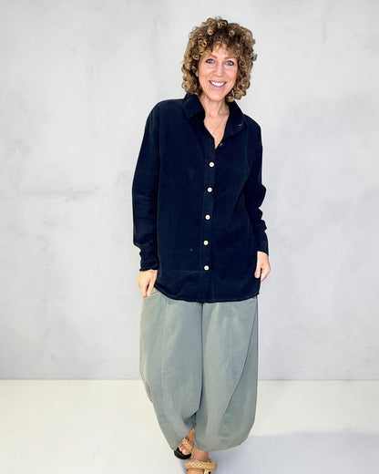 Black Corduroy Shirt