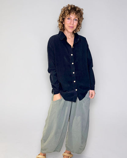 Black Corduroy Shirt