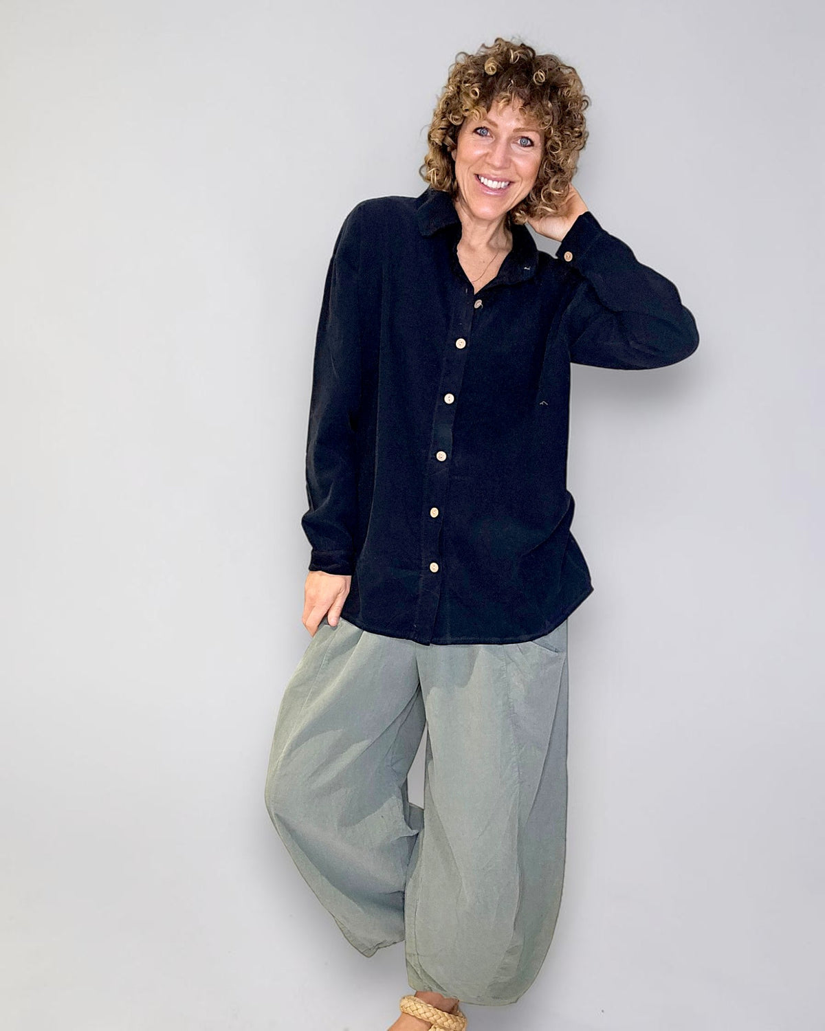 Black Corduroy Shirt
