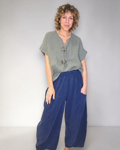 Forest Deux Button Top