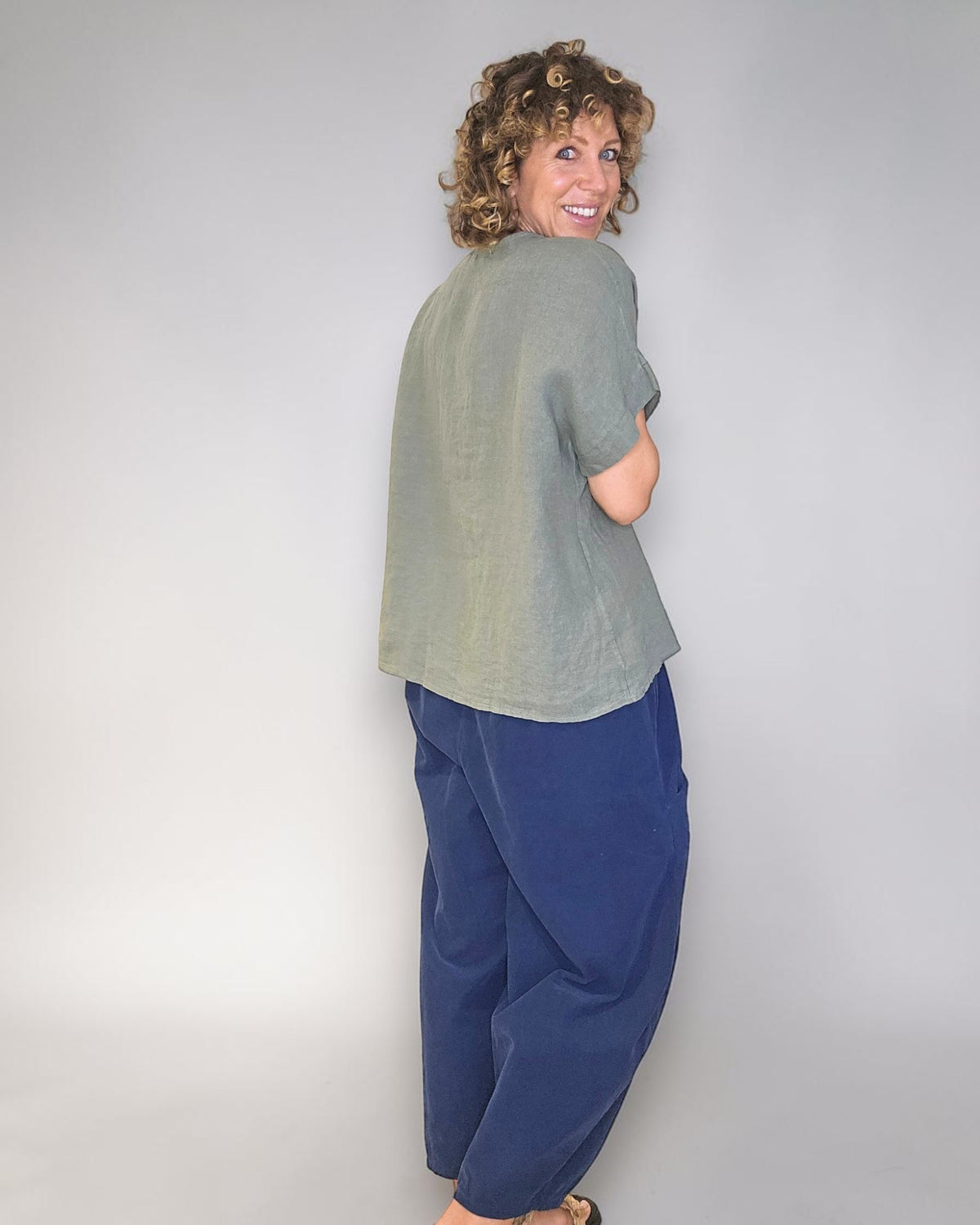 Forest Deux Button Top