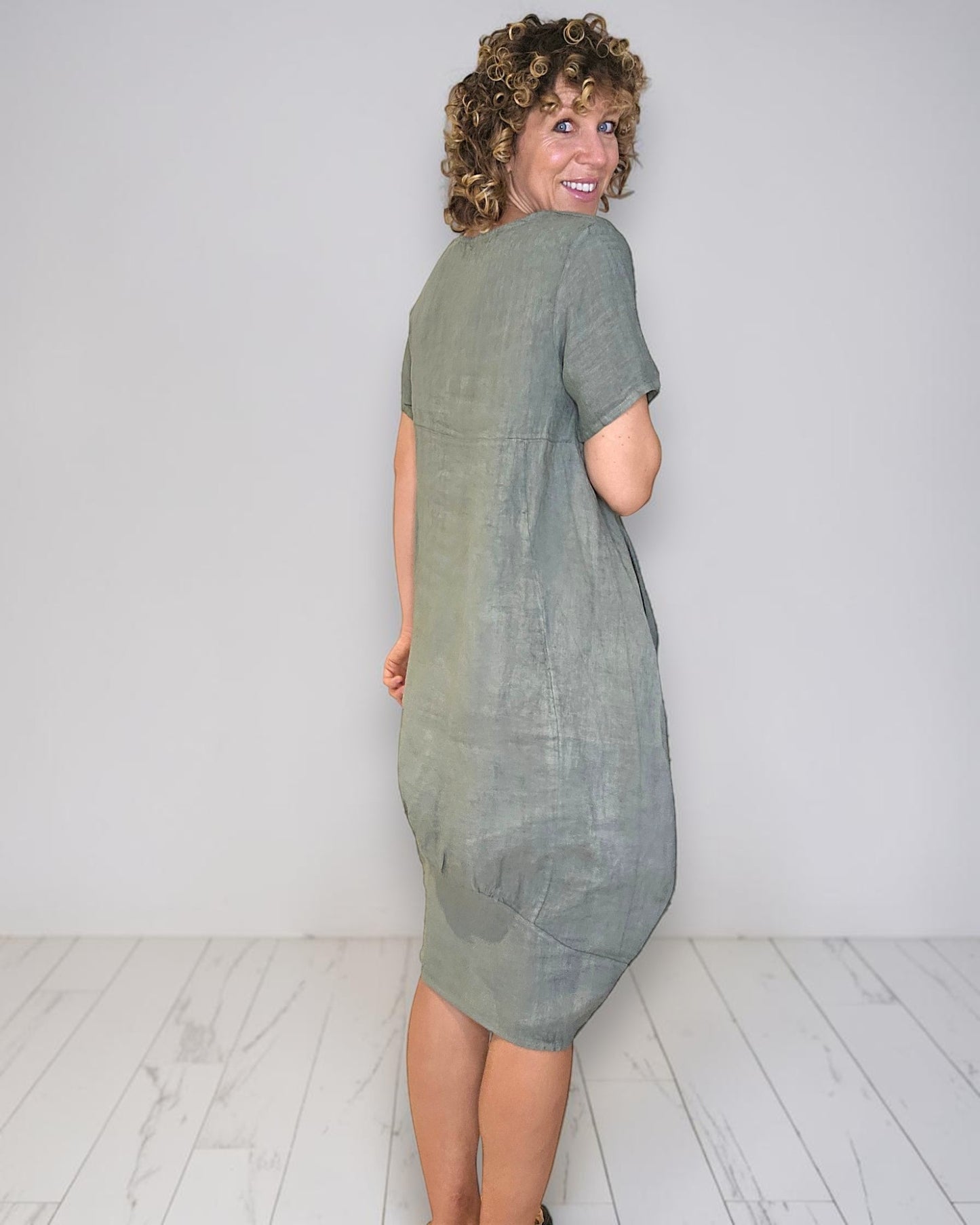 Forest Mid Sleeve Maxi