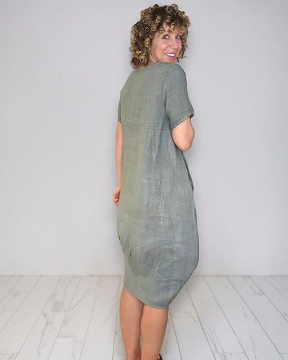 Forest Mid Sleeve Maxi