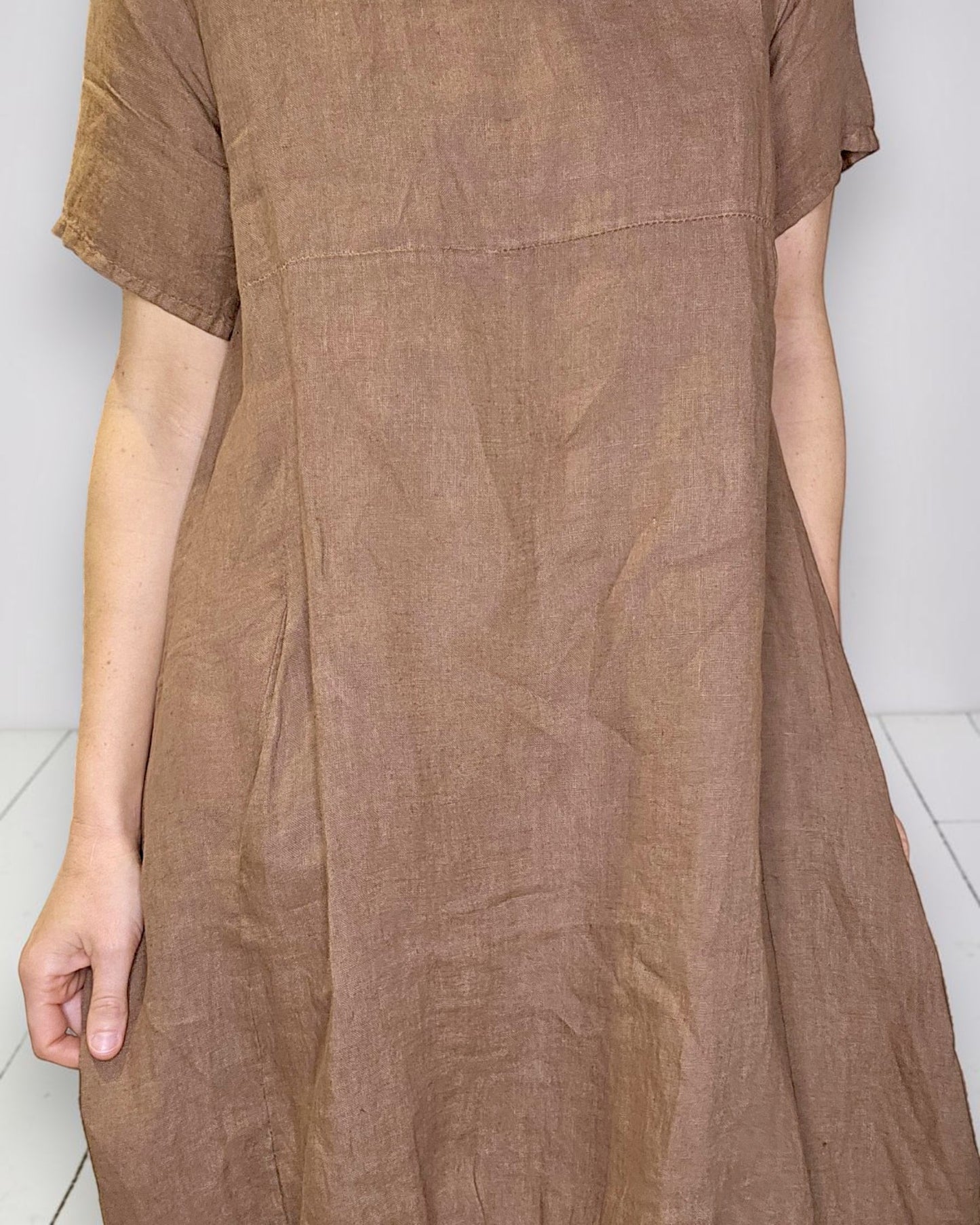 Coffee Mid Sleeve Maxi