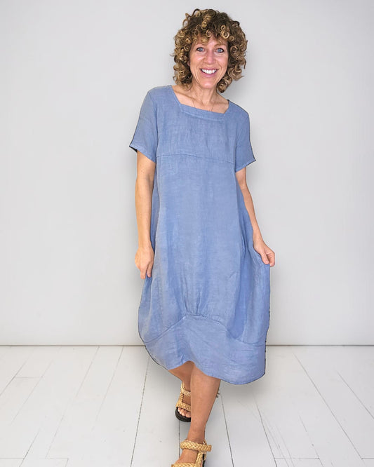 Petrol Mid Sleeve Maxi