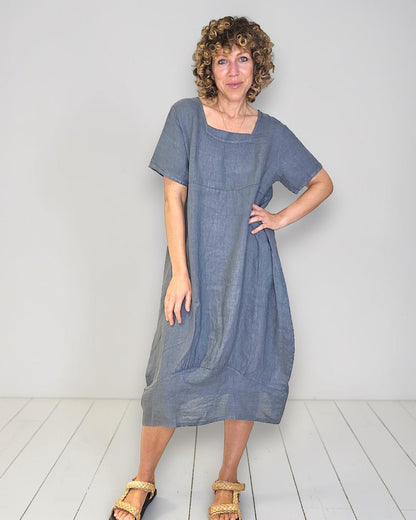 Grey Mid Sleeve Maxi