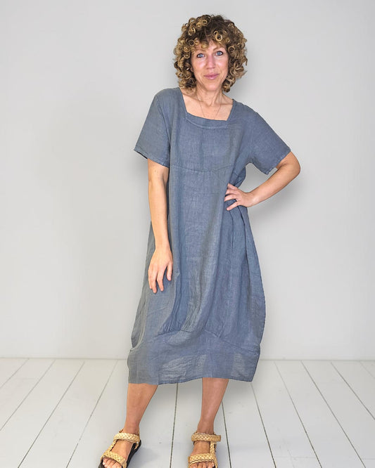 Grey Mid Sleeve Maxi