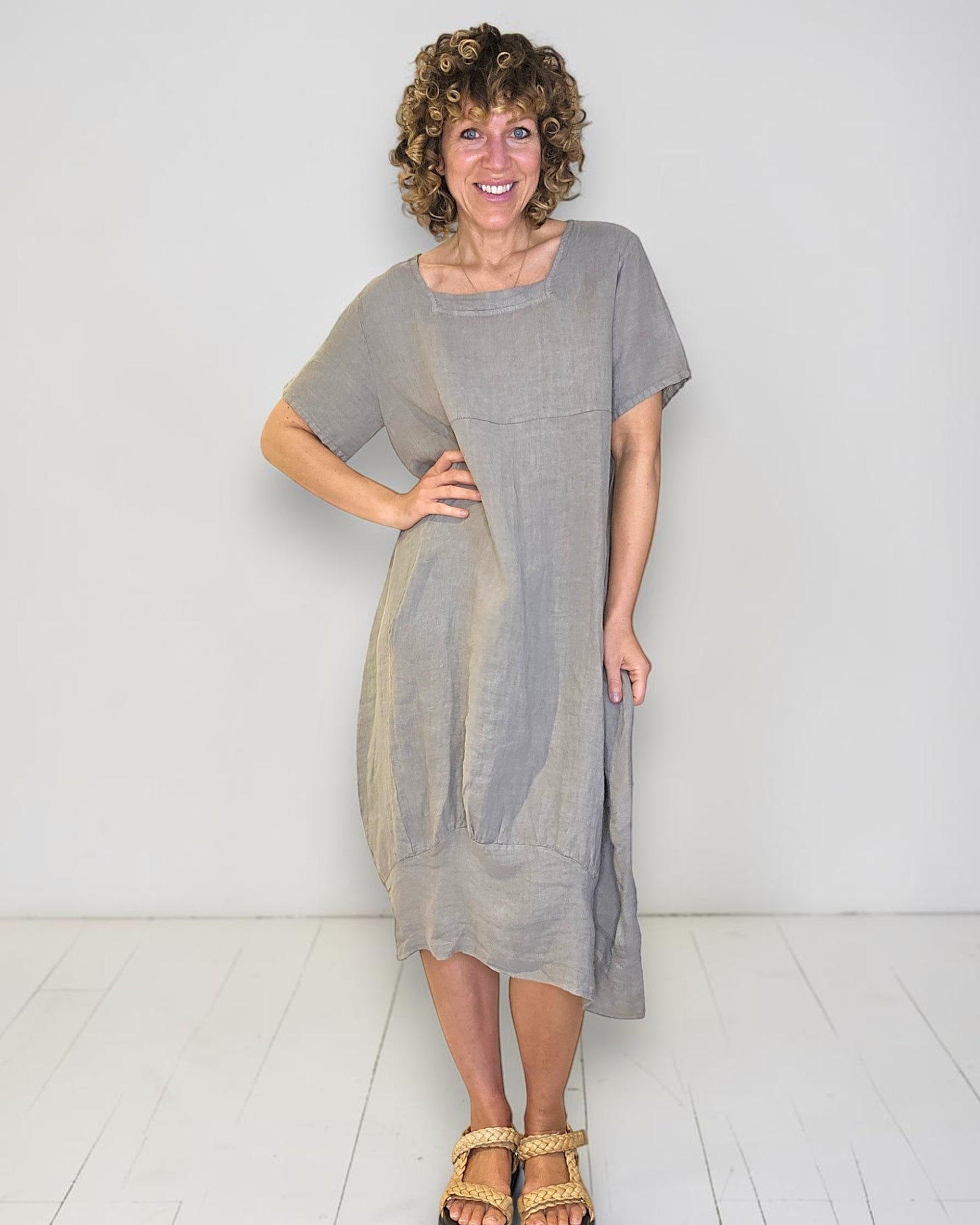 Mocha Mid Sleeve Maxi