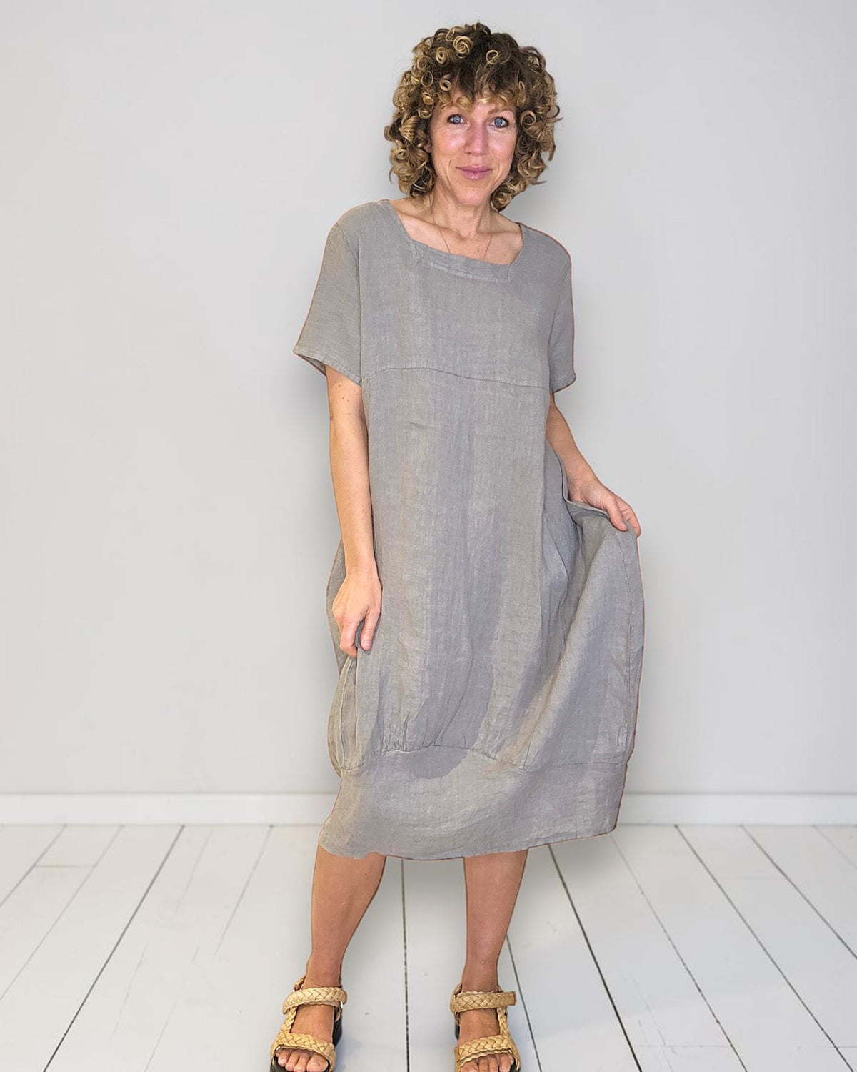 Mocha Mid Sleeve Maxi