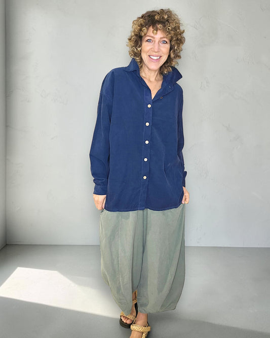 Navy Corduroy Shirt