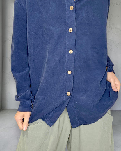 Navy Corduroy Shirt