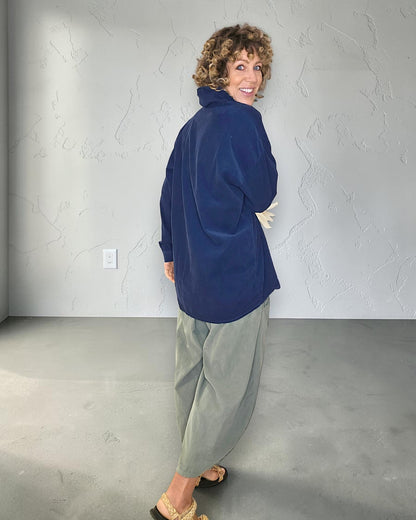 Navy Corduroy Shirt