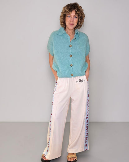 Mint Collar Mohair Blend Vest