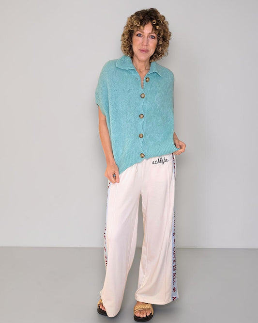 Mint Collar Mohair Blend Vest