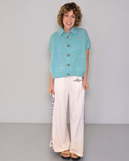 Mint Collar Mohair Blend Vest