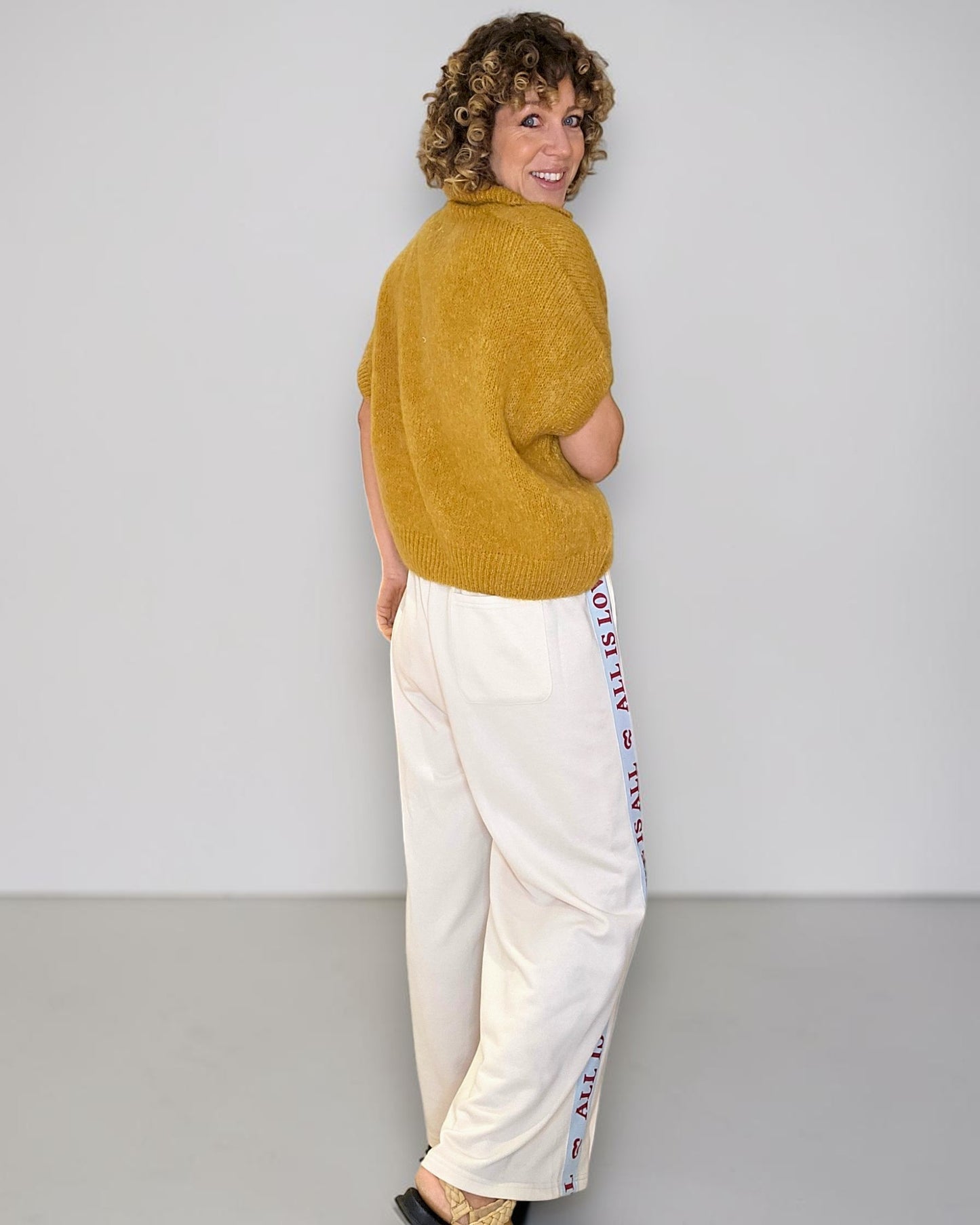 Mustard Collar Mohair Blend Vest