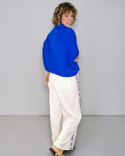 Cobalt Collar Mohair Blend Vest
