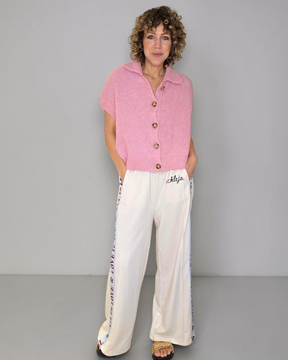 Bubbelgum Collar Mohair Blend Vest