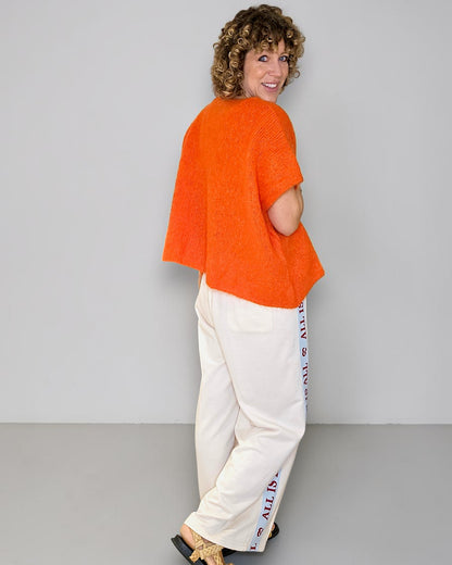 Mandarine Mohair Blend V-Neck Vest
