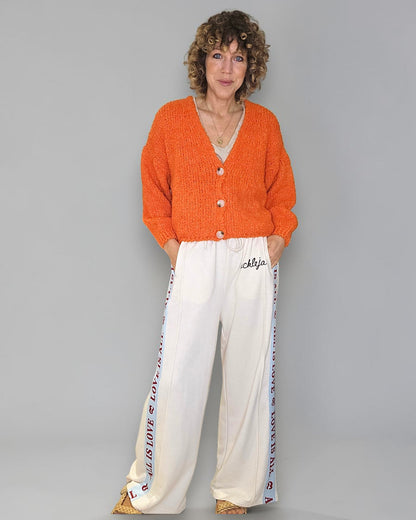 Mandarine Chenille Cropped Cardigan