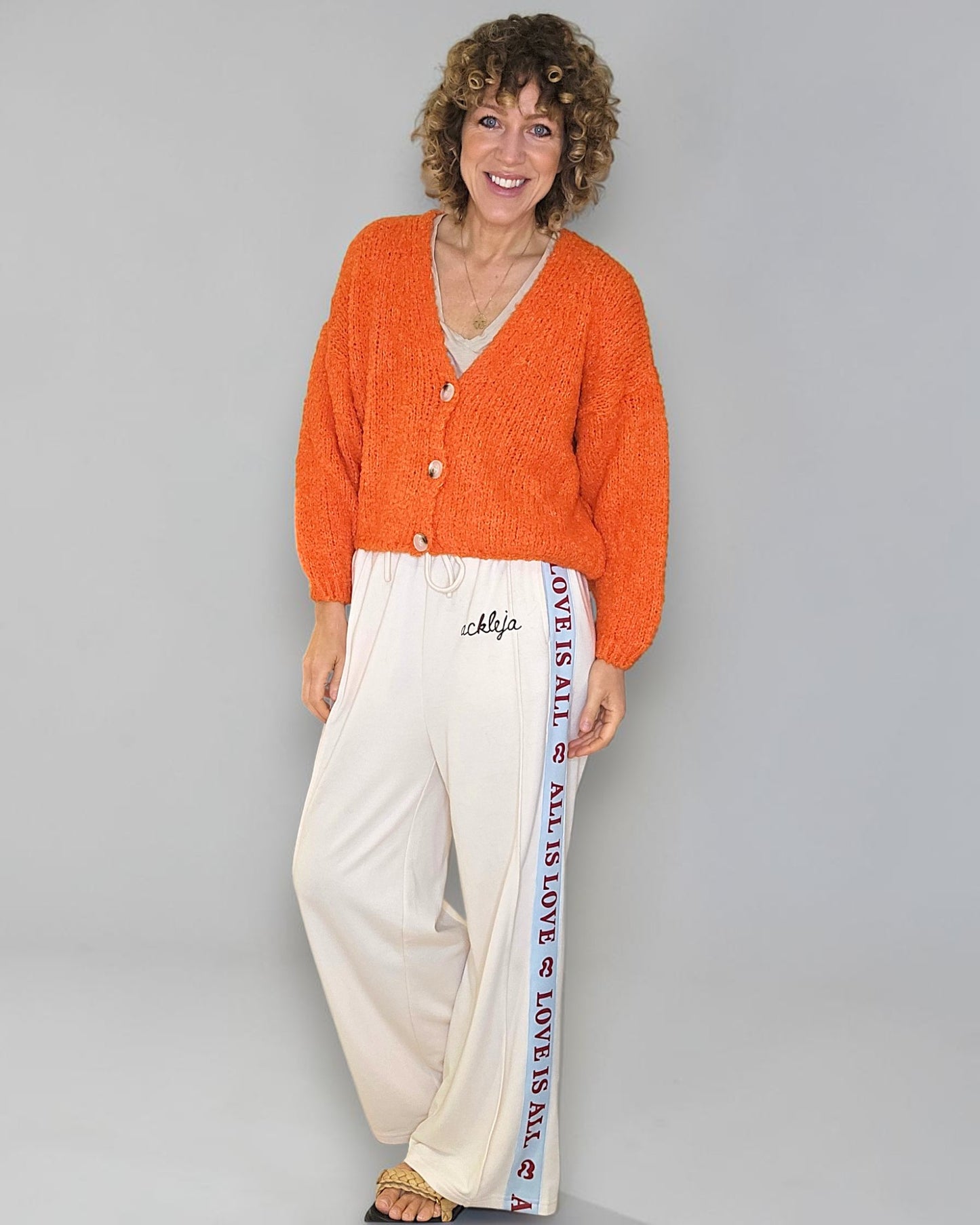 Mandarine Chenille Cropped Cardigan