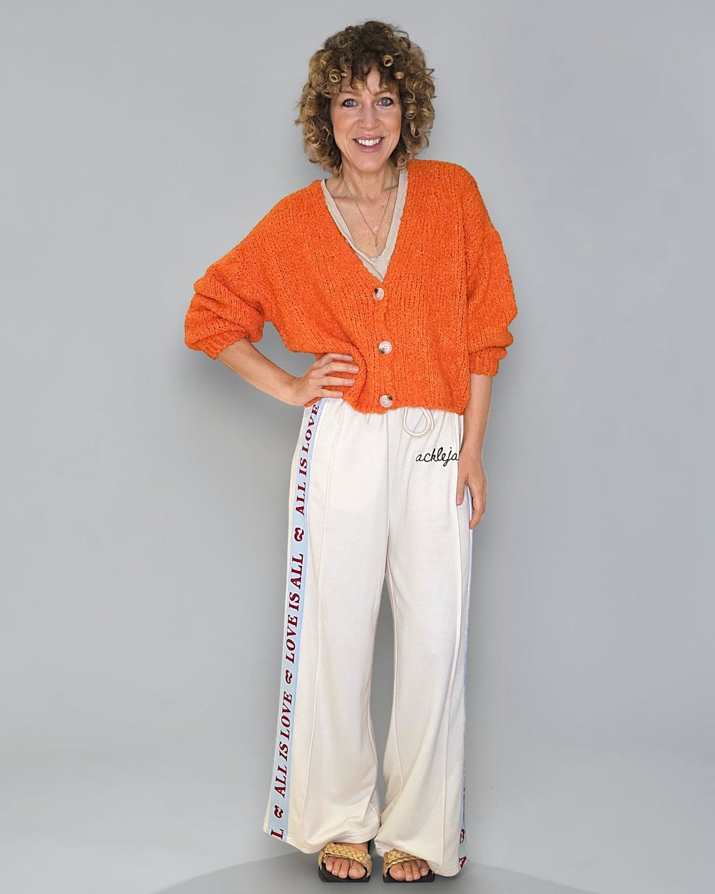 Mandarine Chenille Cropped Cardigan