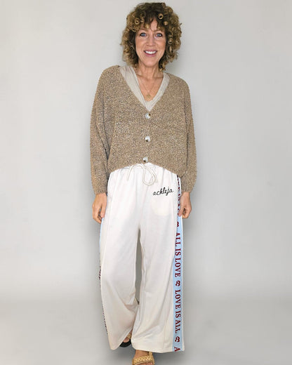 Caramel Chenille Cropped Cardigan