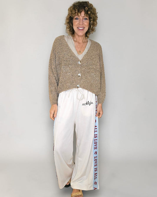 Caramel Chenille Cropped Cardigan