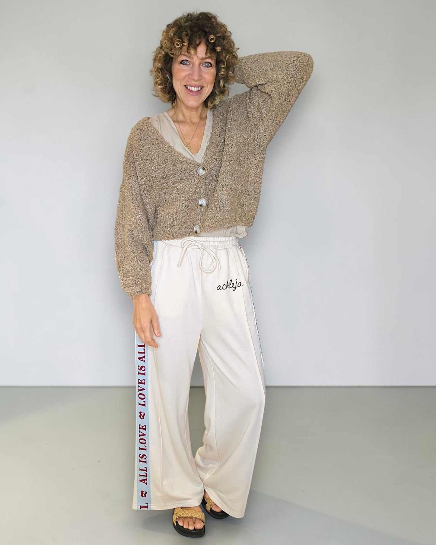 Caramel Chenille Cropped Cardigan