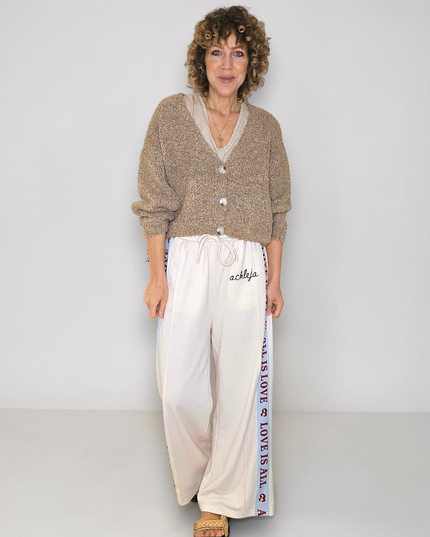Caramel Chenille Cropped Cardigan