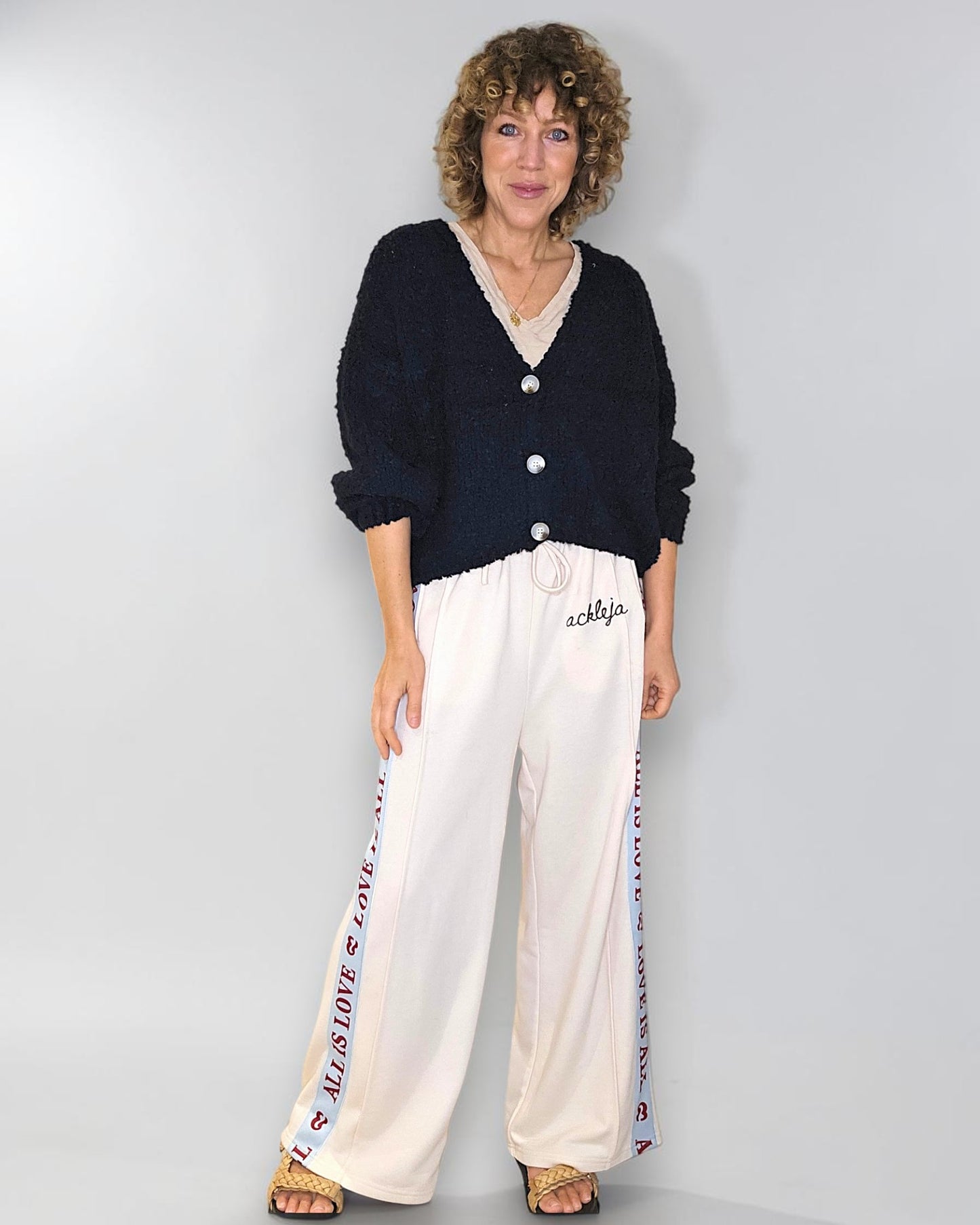 Midnight Navy Chenille Cropped Cardigan