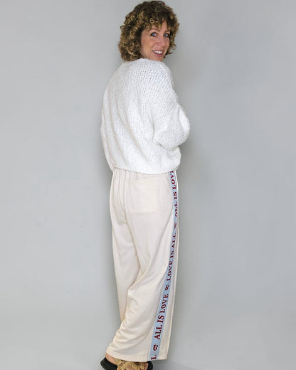 White Chenille Cropped Cardigan