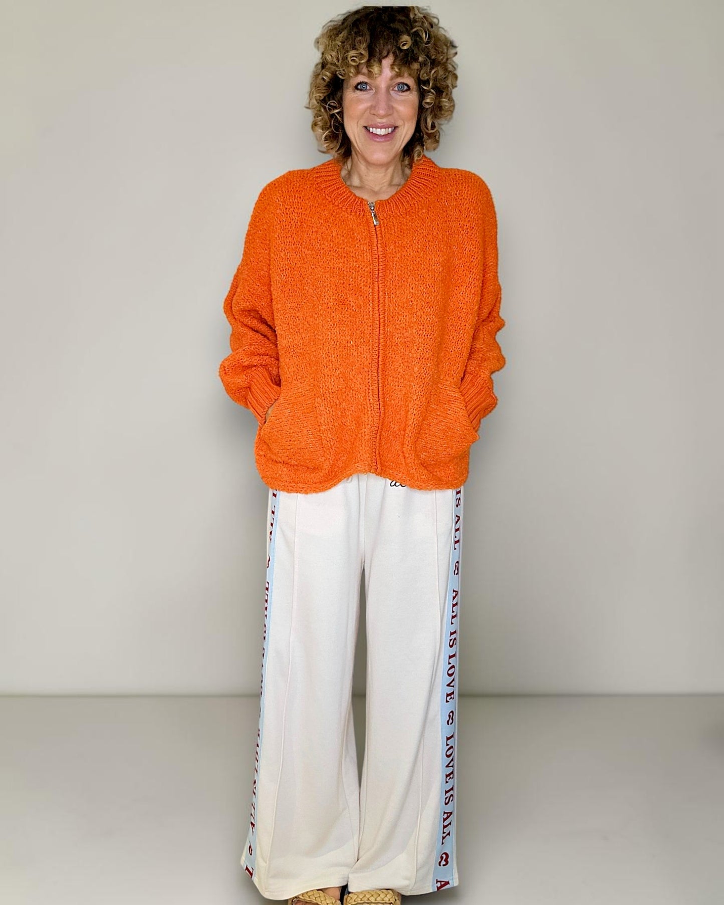 Mandarine Chenille Zip Jkt